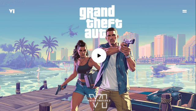 GTA landing page ui